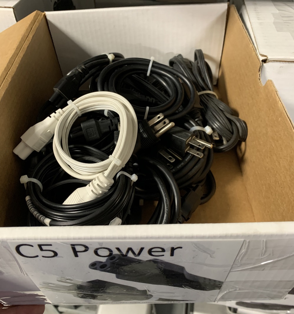 coiled up cables