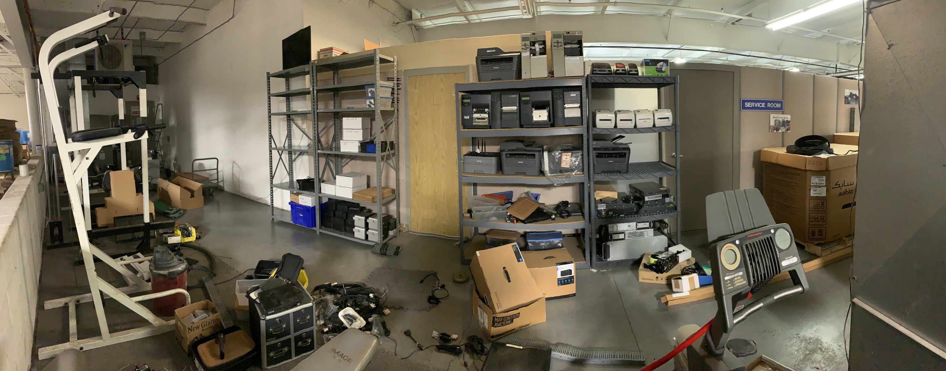 This was when I first started cleaning up.